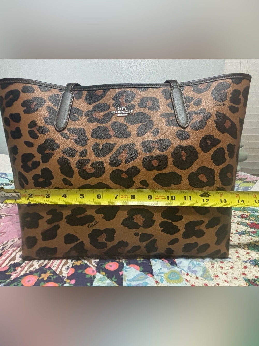 Coach Leopard City Tote CC760 - Picture 10 of 12